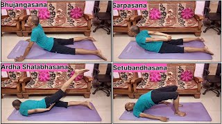 Yoga Asanas For Back Pain  Improve Spine Health [upl. by Idnahc769]