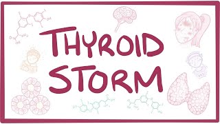 Thyroid storm  causes symptoms diagnosis treatment pathology [upl. by Sidras]