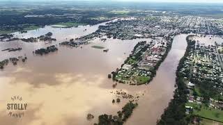 Maryborough Floods 01 March 2022 drone footage [upl. by Elleivad]