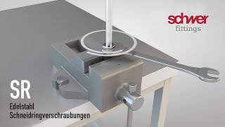 Schwer Fittings Montage einer Schneidringverschraubung nach EN ISO 84341 [upl. by Olracnaig]