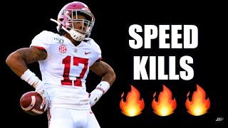 Fastest WR in the Draft 🔥🔥🔥  Alabama WR Jaylen Waddle Highlights ᴴᴰ [upl. by Cosimo]