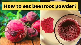 How to consume beetroot powder Who should avoid it Benefits of beetroot powder [upl. by Hanshaw]