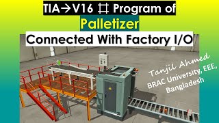 Lec54  Palletizer with System Pause and Unpause  TIA Portal V16  Program link Provided [upl. by Nadruoj]