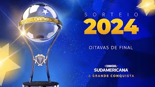 AO VIVO  SORTEIO  OITAVAS DE FINAL DA CONMEBOL SUDAMERICANA 2024 [upl. by Lyrrad]