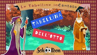 La Tabellina dellOTTO  Le Tabelline inCantate  Schooltoon [upl. by Mureil]