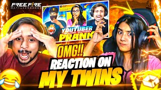 REACT 😲 ON MY TWINS 👩‍👧  CREATED BY PN REX ⚡  GARENA FREE FIRE [upl. by Anippesuig]