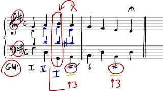 Music Theory PartWriting Brief Examples that Modulate [upl. by Combs]