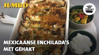 Wat eten we Mexicaanse enchiladas met gehakt [upl. by Ttevy]