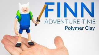 Finn Adventure Time – Polymer Clay Tutorial [upl. by Nebeur]