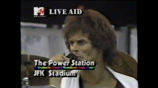 The Power Station  Murderess MTV  Live Aid 7131985 [upl. by Aihceyt877]