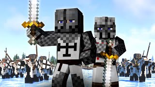 BATTLE ON THE ICE  Minecraft Cinematic  Lake Peipus 1242 [upl. by Elocan59]