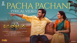 Pacha Pachani  Lyrical Video  Purushothamudu  Raj Tarun  Hasini  Ram Bhimana Rom  GopiSundar [upl. by Ronoh497]