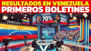 PRIMER BOLETIN OFICIAL VENEZUELA TOMA DECISION FINAL  PRIMEROS RESULTADOS  se va maduro [upl. by Anomor790]