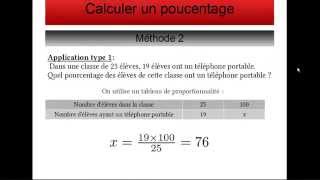 Calcul de pourcentage [upl. by Florida]