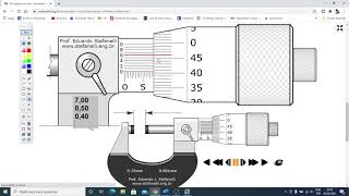 COMO FAZER A LEITURA DO MICRÔMETRO COM NÔNIO [upl. by Gnilrits]