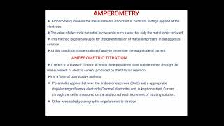 Amperometry and Biamperometry [upl. by Dennison]