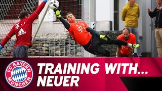 Training with Manuel Neuer  FC Bayern [upl. by Barnum892]