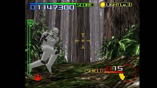 Star Wars Trilogy Arcade  Endor Speeder Chase [upl. by Rickey466]