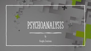 psychoanalysis LITERARY THEORY MA ENGLISH SGOU [upl. by Lardner292]