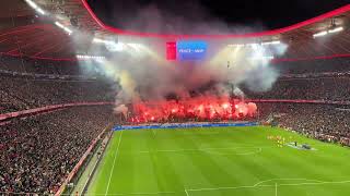 Champions League Anthem  Entrance  FC Bayern Munich vs FC Arsenal 10  Allianz Arena [upl. by Dagnah]