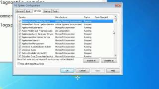 How to enable or disable Diagnostic Policy service using system configuration in windows 7 [upl. by Neema]