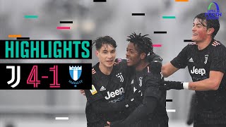 U19s Triumph in the Snow  JuventusU19 41 MalmoU19  UEFA Youth League Highlights [upl. by Nnylg]