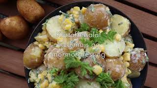 Kartoffelsalat med majs og mormordressing [upl. by Yliak942]