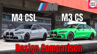 2024 BMW M3 CS vs 2023 M4 CSL Design Comparison [upl. by Malamud]