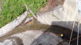 Dam Inspection with battery powered rope ascender [upl. by Okika]