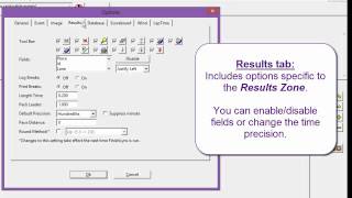 FinishLynx Tutorial Options Dialog Box [upl. by Robinson353]