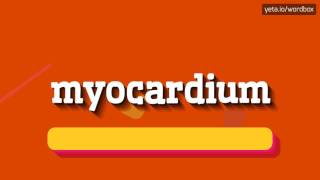 MYOCARDIUM  HOW TO SAY MYOCARDIUM myocardium [upl. by Marlena]