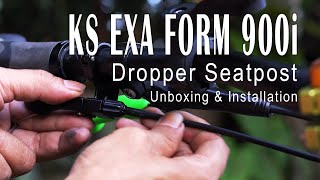 KS Exa Form 900i Dropper Seatpost  Unboxing and Installation on Weapon Tank Frame [upl. by Bashuk]