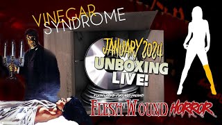 VINEGAR SYNDROME Jan 2024  UNBOXING  Flesh Wound HORROR  VinSyn  Hangout  January  000 [upl. by Mapes]