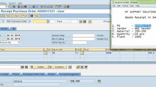 Goods Receipt In SAP  MIGO SAP  MIGO Transaction In SAP [upl. by Tommie]