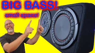 Bass in A Small Space Kicker Comp RT Slim Passive Radiator Enclosure [upl. by Naloj]