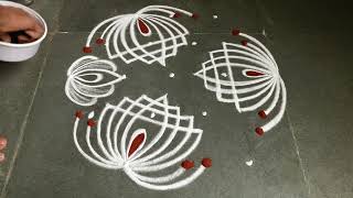 Margazhi maadham padikolam collections Simple muggulu designs easy rangoli designs [upl. by Neryt587]