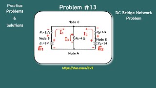 SeriesParallel Circuit Analysis of a DC Network Practice Problem Number 13 [upl. by Ylera]