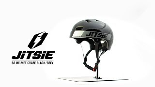 Jitsie B3 Bike Trial Helmet BlackGrey [upl. by Aikimat208]