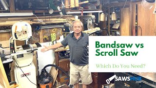 Bandsaw vs Scroll Saw All Purpose or the Fine Woodworkers tool [upl. by Llerrahs]