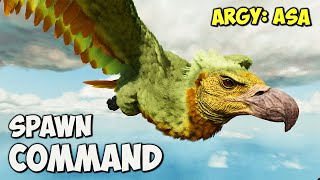 Argentavis ARK Survival Ascended Spawn COMMAND  How To Summon ARGENTAVIS Ark ASA Code [upl. by Jez814]