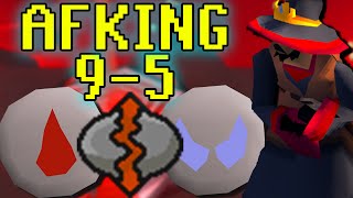 AFKing 9 to 5 Zeah Runecrafting Blood amp Soul Runes [upl. by Darra583]