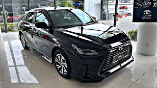 All New 2023 Toyota Vios Black Mica Colour  Perfect Sedan exterior amp interior details [upl. by Odlauso128]