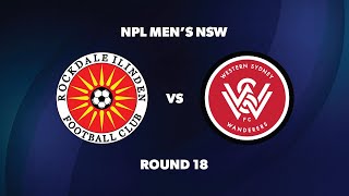 NPL Men’s NSW Round 18 Rockdale Ilinden FC v Western Sydney Wanderers FC [upl. by Harwell]