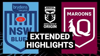 State of Origin 2020  Game 2  Extended Highlights  NRL [upl. by Silado]