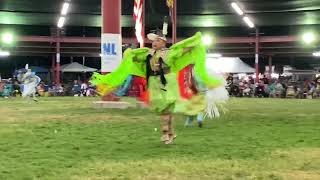 Ft Hall Powwow 2023 Sr Women’s Fancy SNL Song 2 Crow Hop [upl. by Yniatirb]