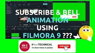 Subscribe amp Bell Animation Using FILMORA 9 [upl. by Siulegroj]