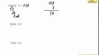 Písemné dělení jednociferným dělitelem beze zbytku Mat mat pro 4roč 1 díl str 39 cv 1 [upl. by Lisa367]