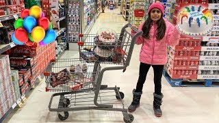 Deema Play Shopping for Ice Cream BiRTHDAY Party Cake [upl. by Eicats362]