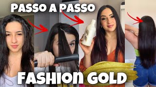 COMO FAZER PROGRESSIVA SOZINHA usei a fashion gold vale a pena  Missesreis [upl. by Alba]