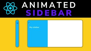 How to create an animated sidebar menu in react js [upl. by Leandre]